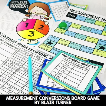 Preview of Measurement Conversions Board Game: 4th Grade Math Centers 4.MD.1