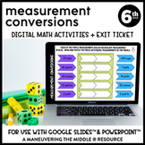 Measurement Conversions Digital Math Activity | 6th Grade 