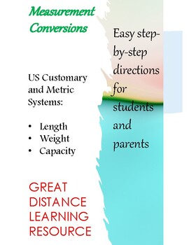 Preview of Measurement Conversions - Distance Learning