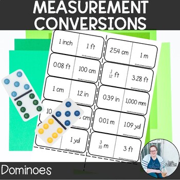 Preview of Measurement Conversions Dominoes TEKS 7.4e Math Activity Station