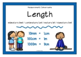 Measurement Conversions Poster Set/Anchor Charts | Length,