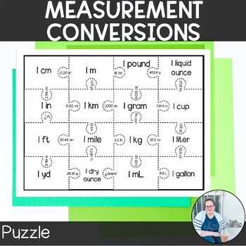 Preview of Measurement Conversions Puzzle TEKS 7.4e Math Activity Station