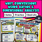 Measurement Conversions Ratios Guided Notes with Doodles |