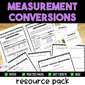 Preview of Measurement Conversions Resource Pack - Printable