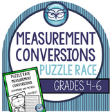 Measurement Conversions Game (Standard and Metric): Puzzle Races