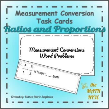 Preview of Measurement Conversions Task Cards