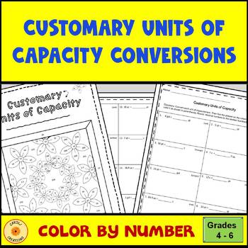 Preview of Measurement Conversions U S Customary Units of Capacity and Easel Assessment