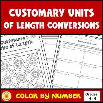 Preview of Measurement Conversions U S Customary Units of Length and Easel Assessment