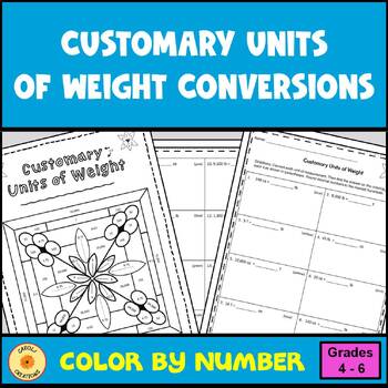 Preview of Measurement Conversions U S Customary Units of Weight and Easel Assessment