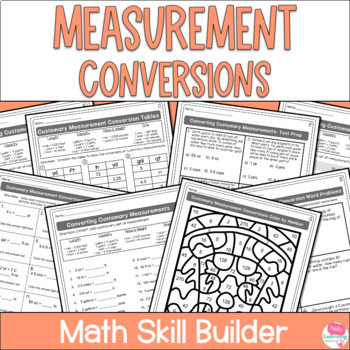Preview of Measurement Conversions Worksheets - Converting Customary Measurement Units