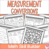 Measurement Conversions Worksheets - Converting Customary 