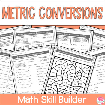 Preview of Measurement Conversions Worksheets - Metric Conversion - Converting Metric Units