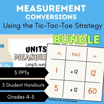Preview of Measurement Conversions with the Tic Tac Toe Strategy Bundle