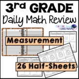 Measurement Customary Metric Daily Math Review 3rd Grade B