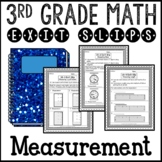 Measurement Customary and Metric Math Exit Slips 3rd Grade