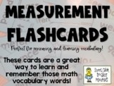 Measurement (Customary and Metric) - Math Vocabulary Cards