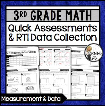 Preview of Measurement & Data - 3rd Grade Quick Assessments and RTI Data Collection (MD)