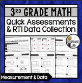 Measurement & Data - 3rd Grade Quick Assessments and RTI D
