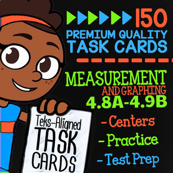 Preview of Measurement & Data ★ 4.8A 4.8B 4.8C 4.9A & 4.9B ★ STAAR Math Test Prep
