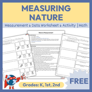 Preview of Measurement & Data Activity & Worksheet | Kindergarten-Gr 2