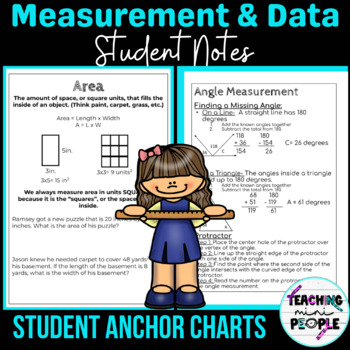 Preview of Measurement Data Student Notes | 4th Grade