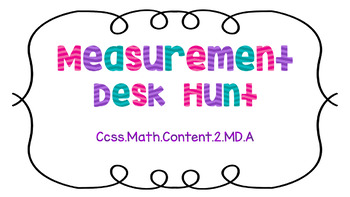 Preview of Measurement Desk Hunt