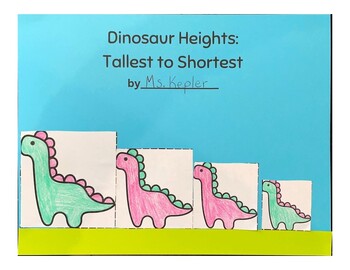 Preview of Measurement Dinosaur Art Project