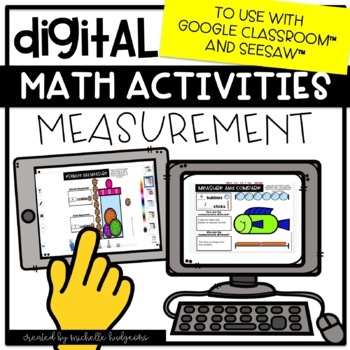 Preview of Measurement Distance Learning Digital Math for Google Classroom™ & Seesaw™