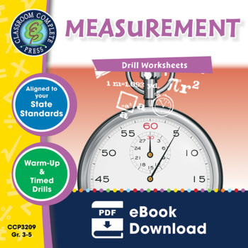 Preview of Measurement - Drill Sheets Gr. 3-5