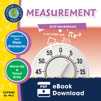 Preview of Measurement - Drill Sheets Gr. PK-2