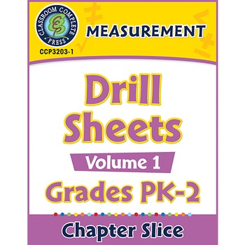 Preview of Measurement - Drill Sheets Vol. 1 Gr. PK-2