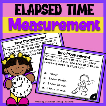 Preview of Measurement Elapsed Time Task Cards