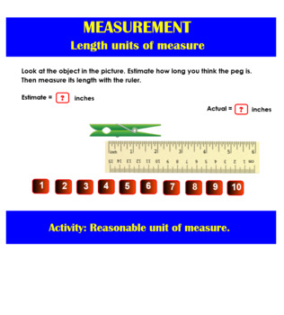 Preview of Measurement - Estimate and measure length