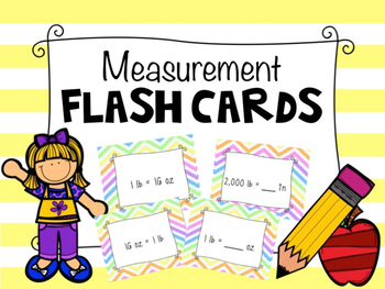 Preview of Measurement Flash Cards