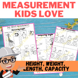 Measurement Activities Preschool, Kindergarten (Capacity, 