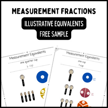 Preview of Measurement Fractions: Visual Equivalents for Cooking and Baking
