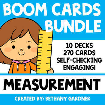 Preview of Measurement BUNDLE  - Boom Cards - Distance Learning