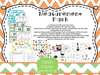 Preview of Measurement + Halloween Inspired Activities (2nd Grade CC Aligned)