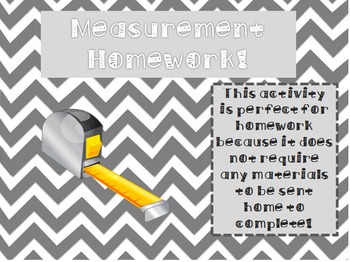 Preview of Measurement Homework