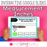 Measurement Inches Task Cards Google Slides with Word Problems