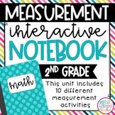 Measurement Interactive Math Notebook for 2nd Grade