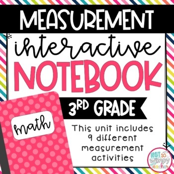 Preview of Measurement Interactive Notebook for 3rd Grade