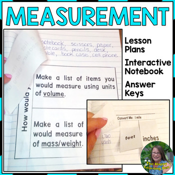 Preview of Measurement Interactive Notebook and Lesson Plans