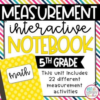 Preview of Measurement Interactive Notebook for 5th Grade