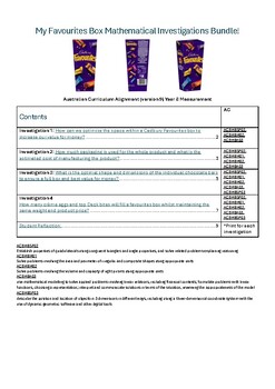 Preview of Measurement Investigations with a Cadbury Favourites Box