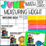 Measurement  June Task Card Activity Centers, Scoot, Morning Tubs