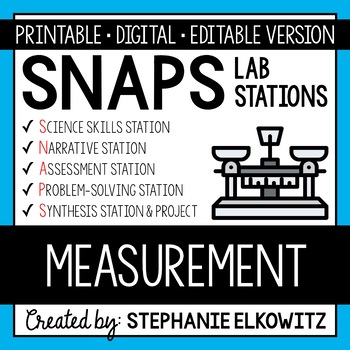 Preview of Measurement Lab Stations Activity | Printable, Digital & Editable