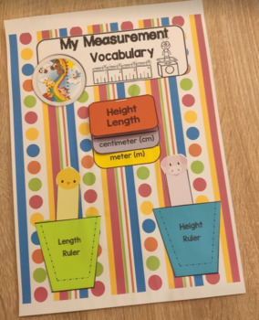 Preview of Measurement Lapbook Vocabulary