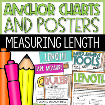 Preview of Measurement Length Anchor Charts and Nonstandard and Standard Posters