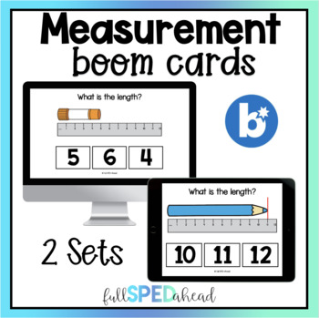 Preview of Measurement Length Boom™ Cards Activity